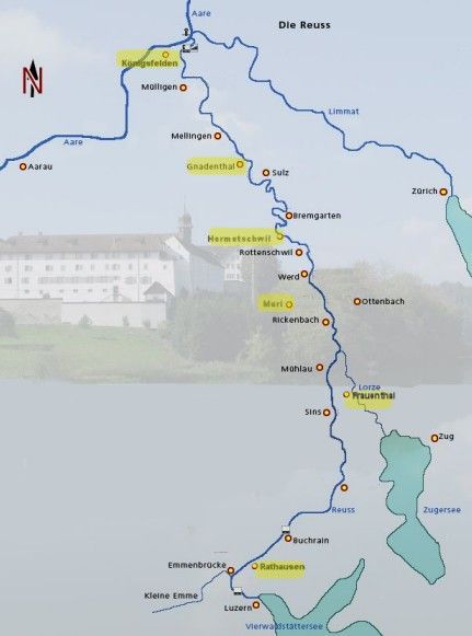 Karte der Reuss