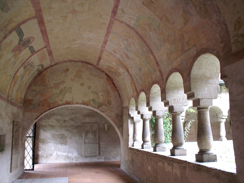 Cloister with frescos