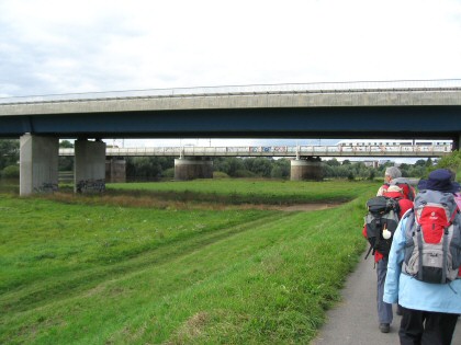 Ponts sur l'Elbe prs de Riesa