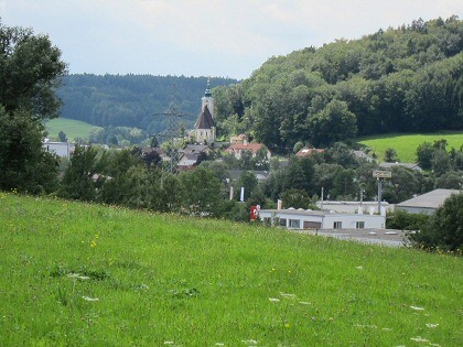 Church in the distance