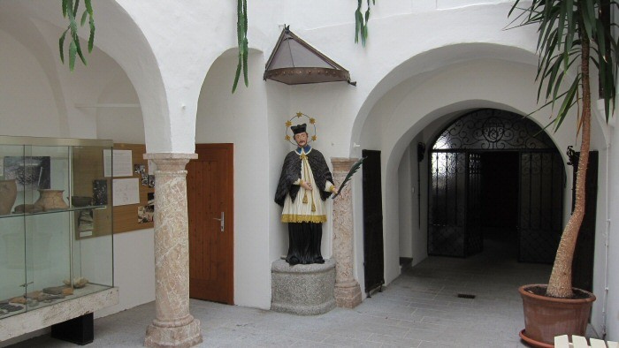 St John Nepomuk statue in Schwanenstadt town hall