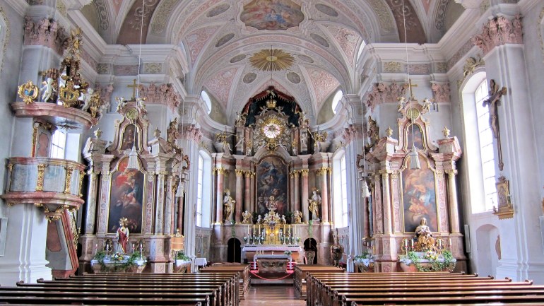 Interior view church St. Johann in Tirol