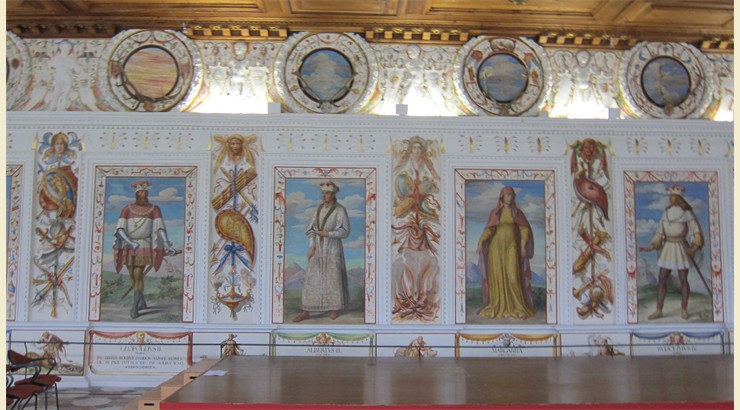 Wall painting in the Spanish Hall