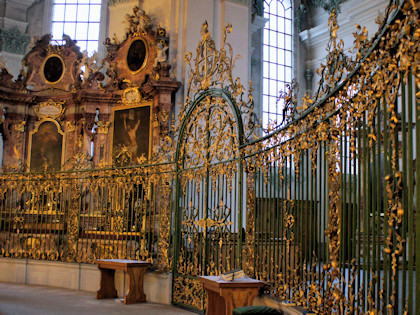 grille de chur baroque im Dom zu St. Gallen