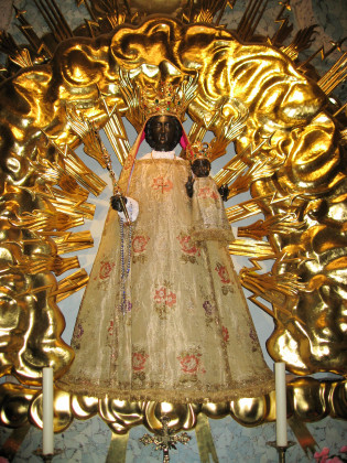Copy of the black Madonna from Einsiedeln