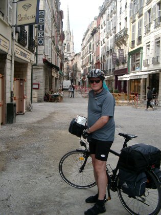 Mit dem Fahrrad in Bayonne