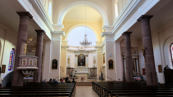 church, interior view