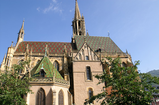 Thann Church, side view