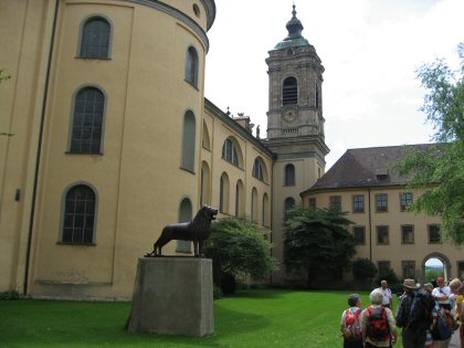Welfen Löwe im Hof des Klosters Weingarten
