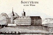 Gravure de G. M. Vischer du chteau d'Ober Sankt Veit