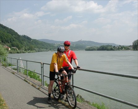 Sur la piste cyclable du Danube avant Maria Taferl