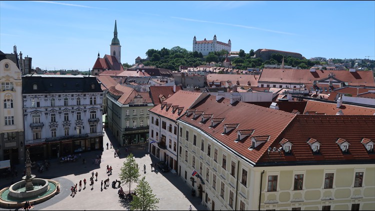 Blick vom Turm des alten Rathauses