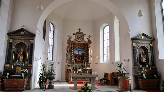 Église de Walde, vue intérieure