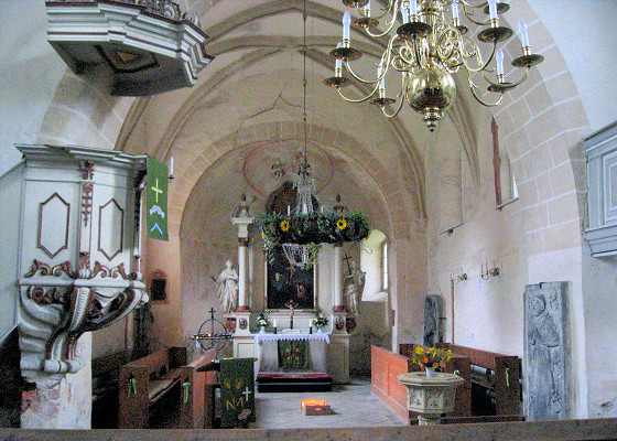 Arnsdorf, vue intérieure de l'église