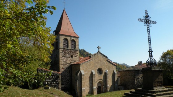 Romanesque church in Saint-Privat-d'Allier