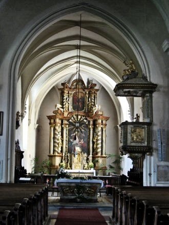 Innenansicht Stephanskirche in Mautern