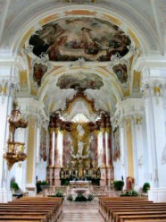 Vue intérieure de l'église de Fiecht