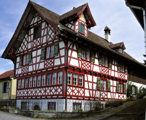 Maison  colombages dans le district de Wald prs de Märstetten