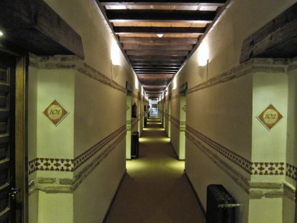 corridor to the rooms