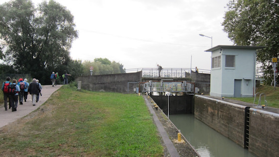 Schleusse im  Rhein-Marne-Kanal