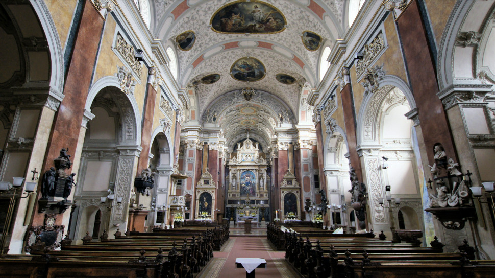 Vue intérieure de la Schottenkirche de Vienne