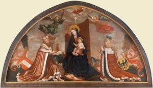 Peinture de donateur du monastre cistercien de Lilienfeld